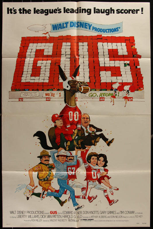 Gus (1976) Original US One Sheet Movie Poster