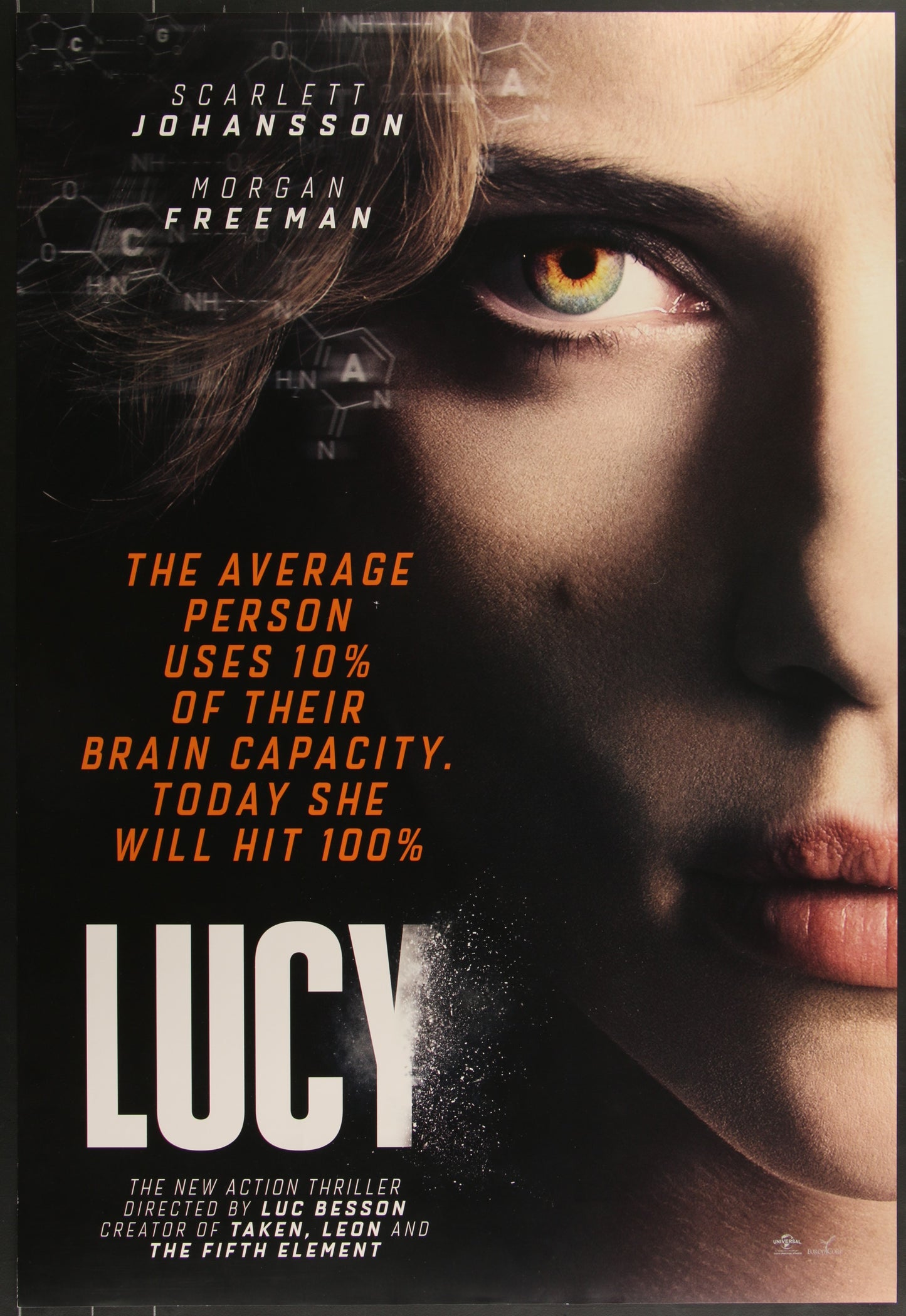 Lucy (2014) Original US One Sheet Movie Poster