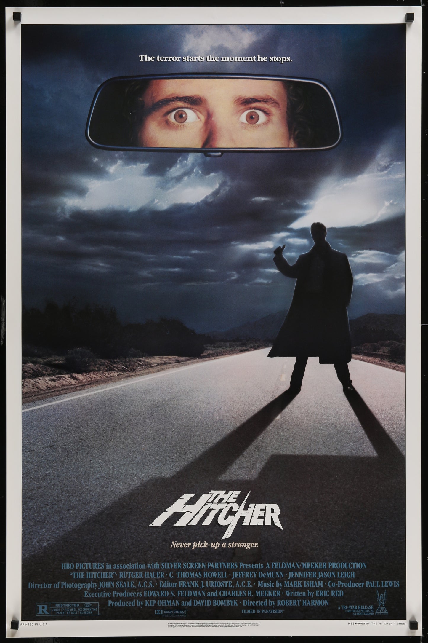 The Hitcher (1986) Original US One Sheet Movie Poster