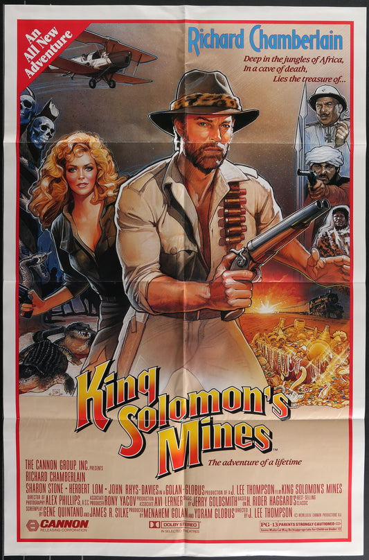 King Soloman's Mines (1985) Original US One Sheet Movie Poster