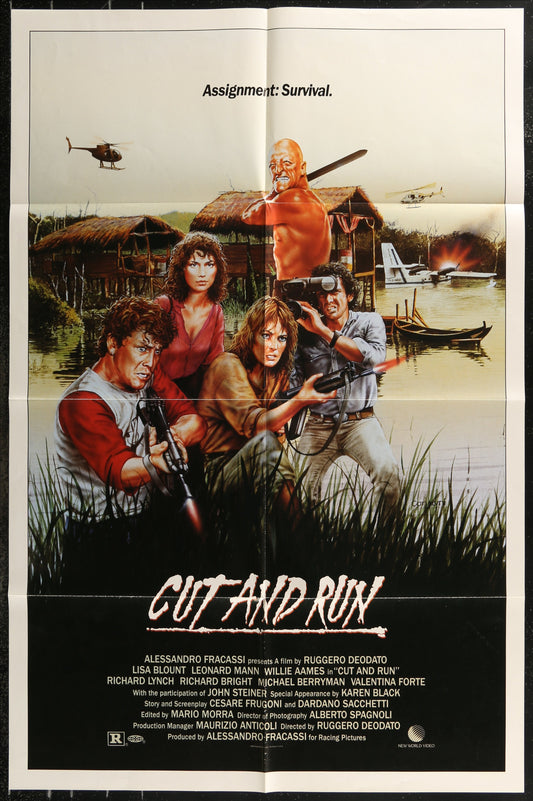 Cut And Run (1985) Original US One Sheet Movie Poster