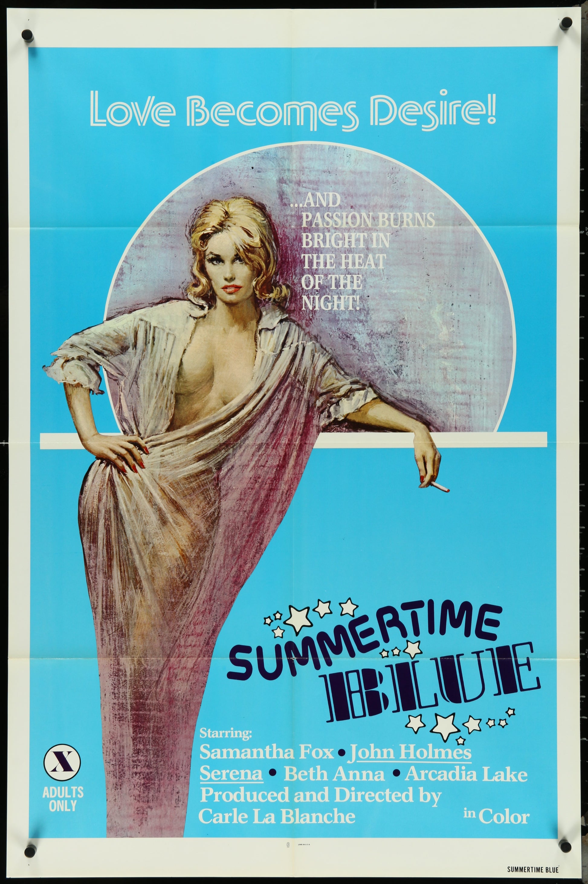 Summertime Blue (1978) Original US One Sheet Movie Poster