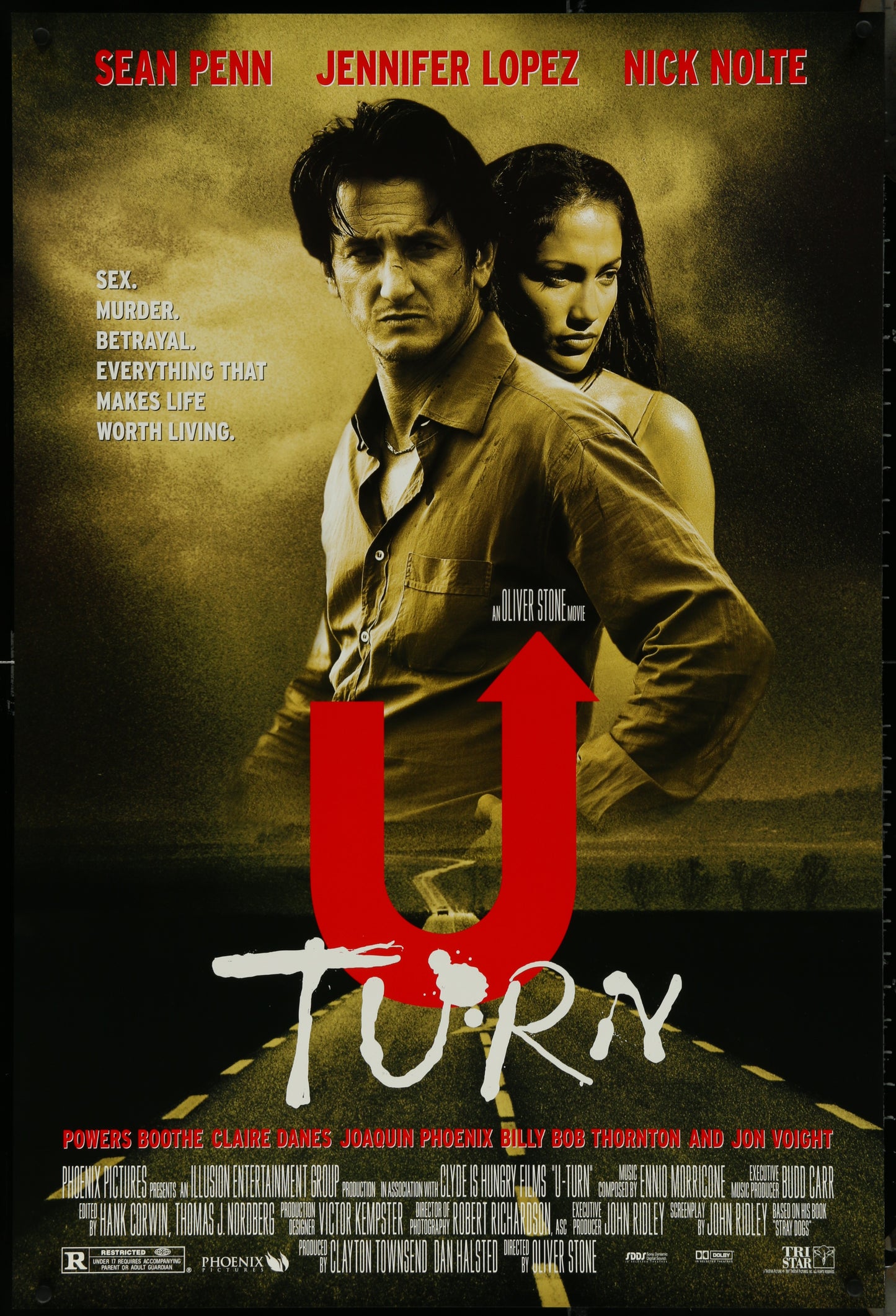 U-Turn (1997) Original US One Sheet Movie Poster