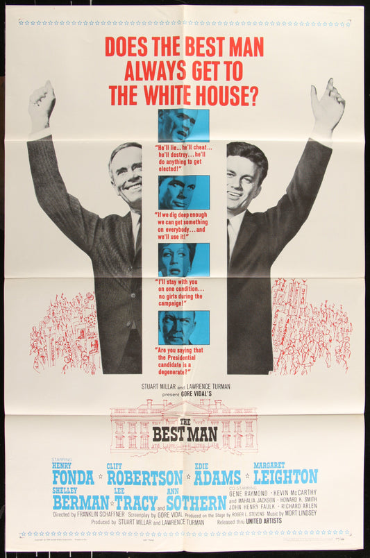 The Best Man (1964) Original US One Sheet Movie Poster