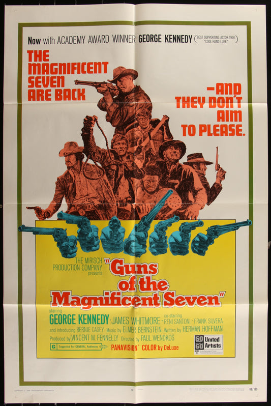 Guns Of The Magnificent Seven (1969) Original US One Sheet Movie Poster