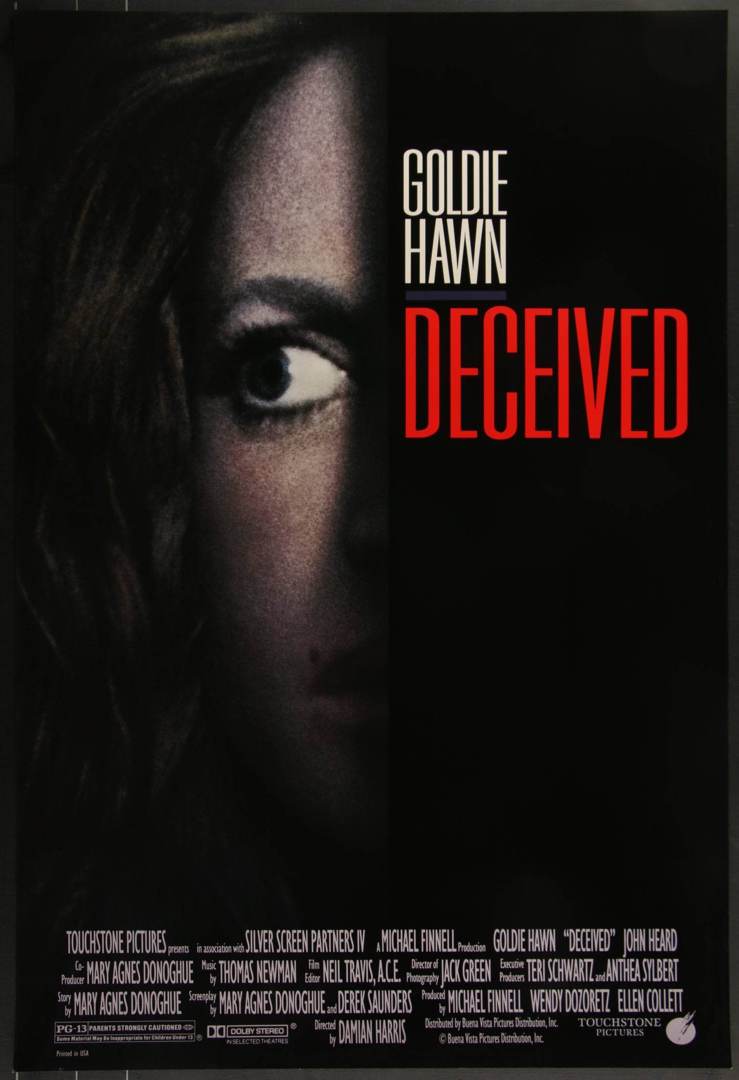 Deceived (1991) Original US One Sheet Movie Poster