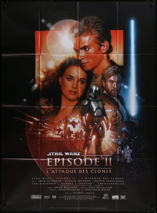 Star Wars Episode II: Attack Of The Clones (2002) Original French One Panel Movie Poster