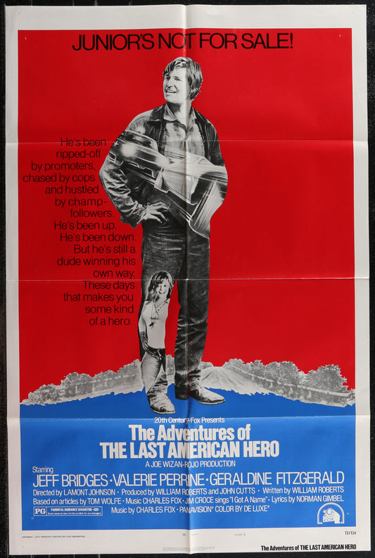 The Adventures Of The Last American Hero (1973) Original US One Sheet Movie Poster