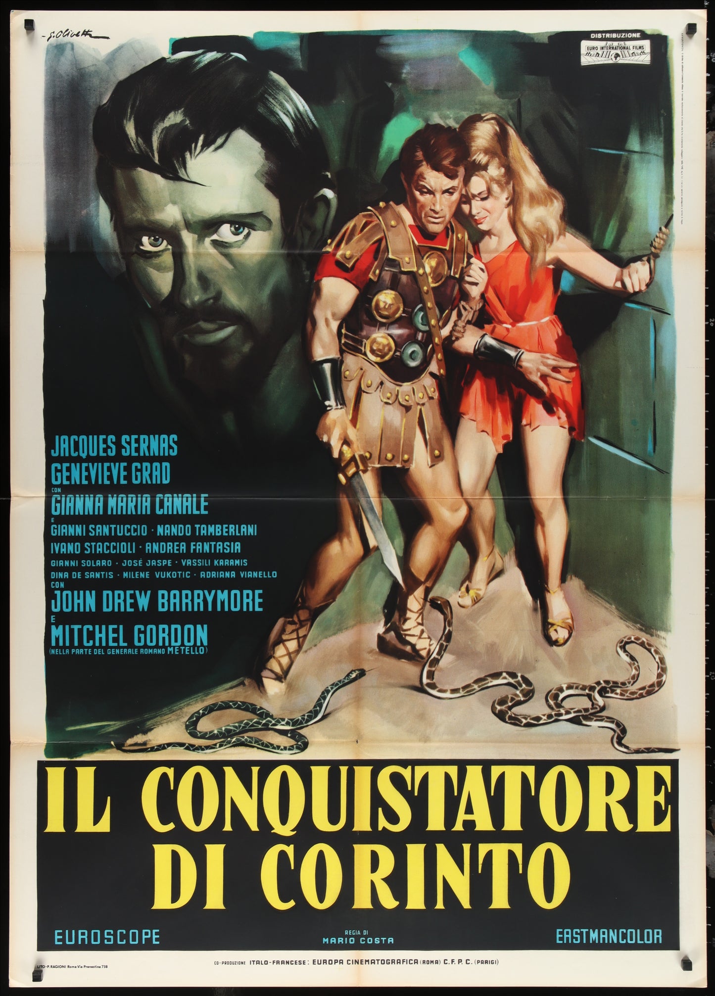 The Centurion (1961) Original Italian One Panel Movie Poster