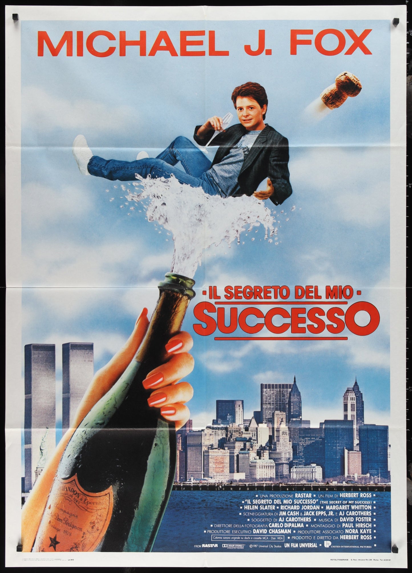 The Secret Of My Success (1987) Original Italian One Panel Movie Poster