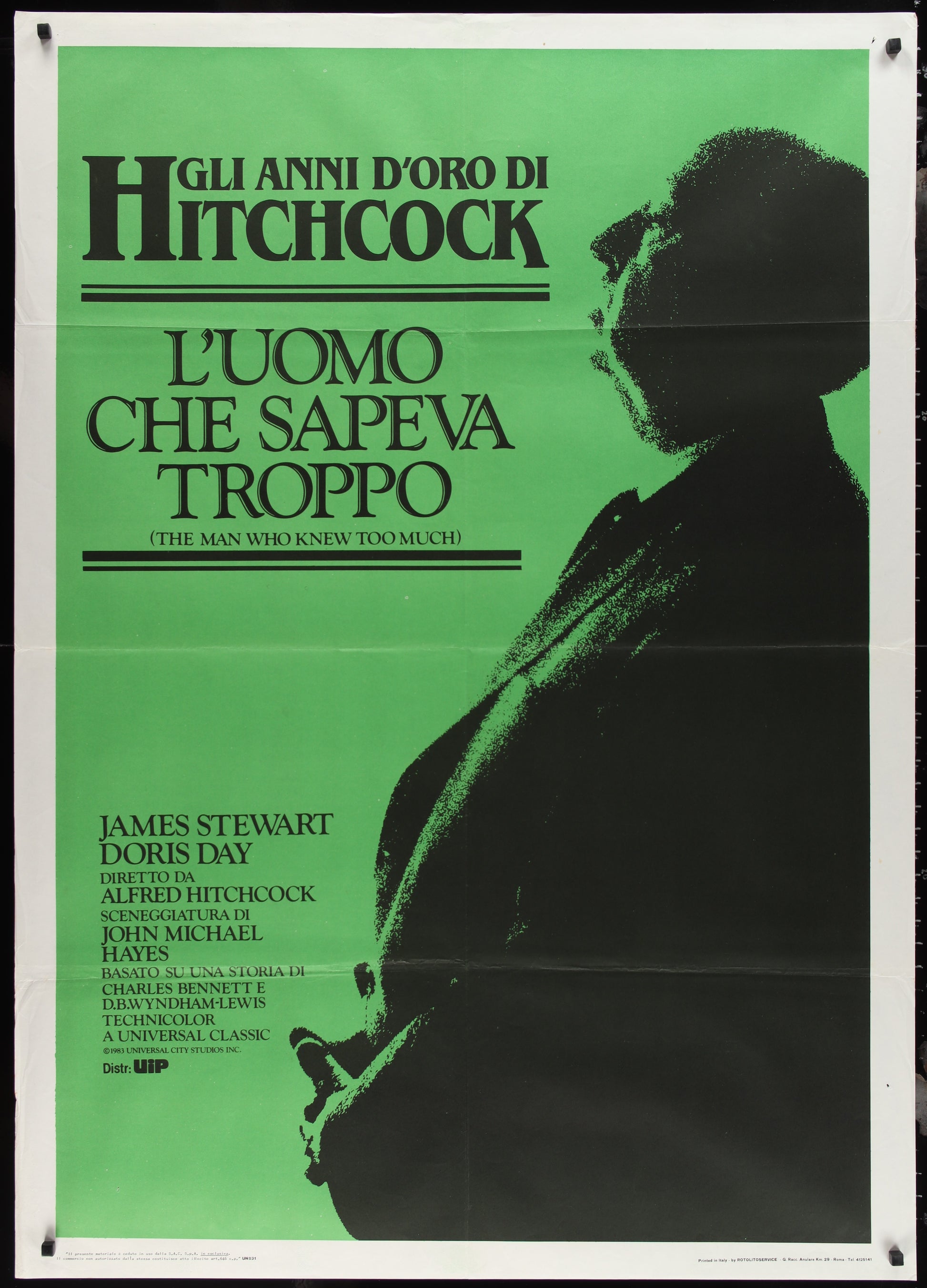 The Man Who Knew Too Much (1983 RR) Original Italian One Panel Movie Poster