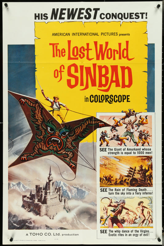 The Lost World Of Sinbad (1965) Original US One Sheet Movie Poster