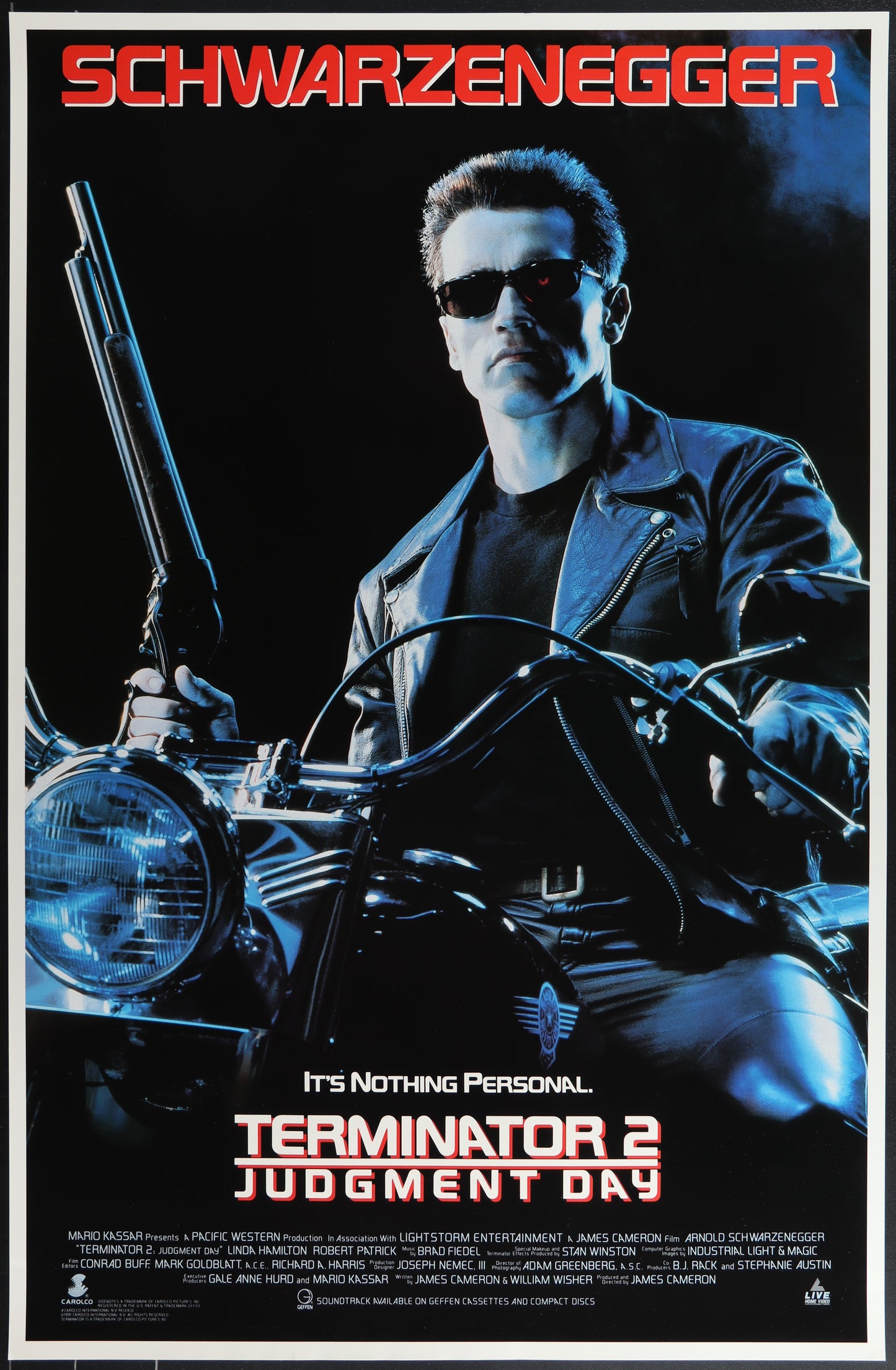 Terminator 2: Judgement Day (1991) Original US Video Store Poster