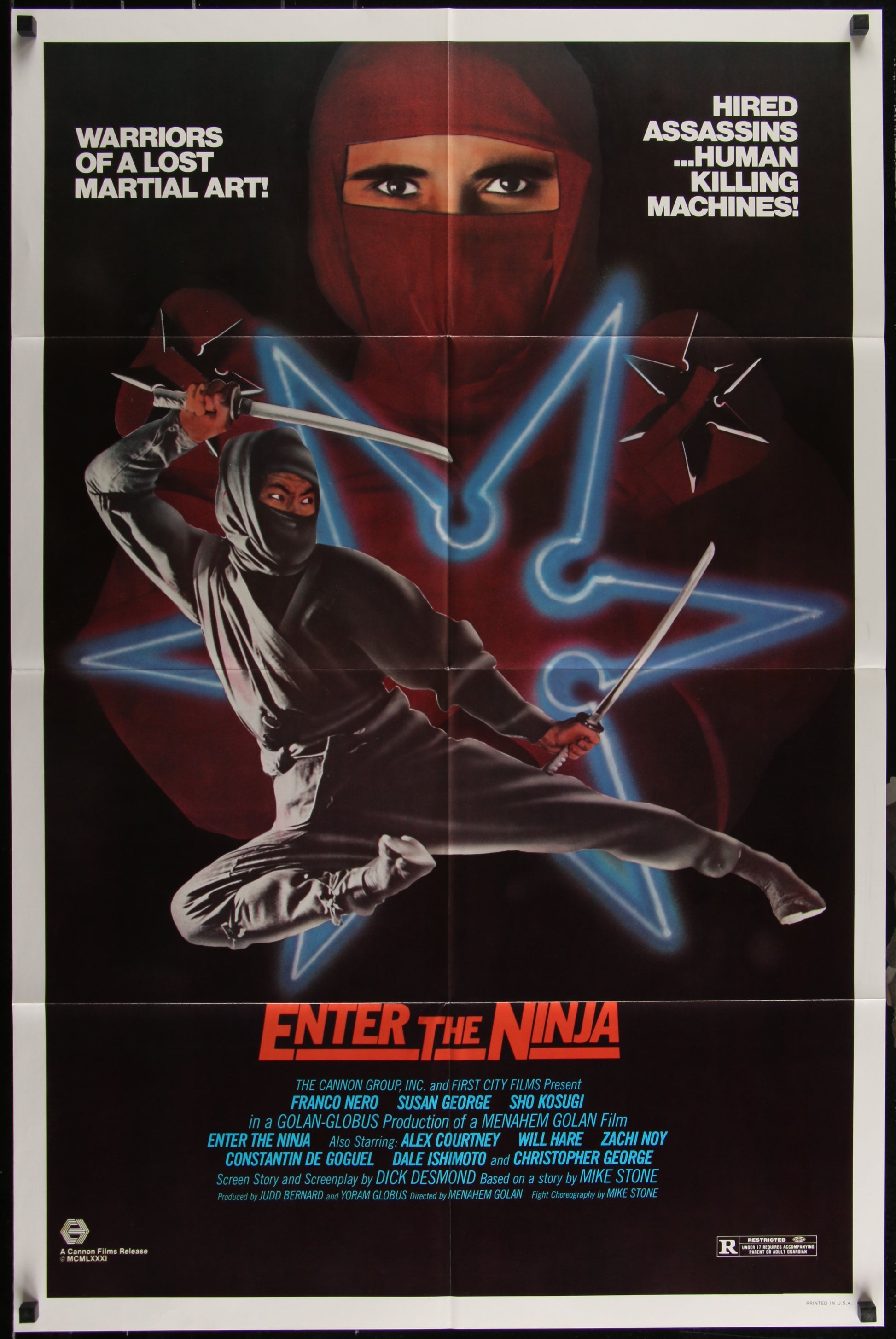 Enter The Ninja (1981) Original US One Sheet Movie Poster