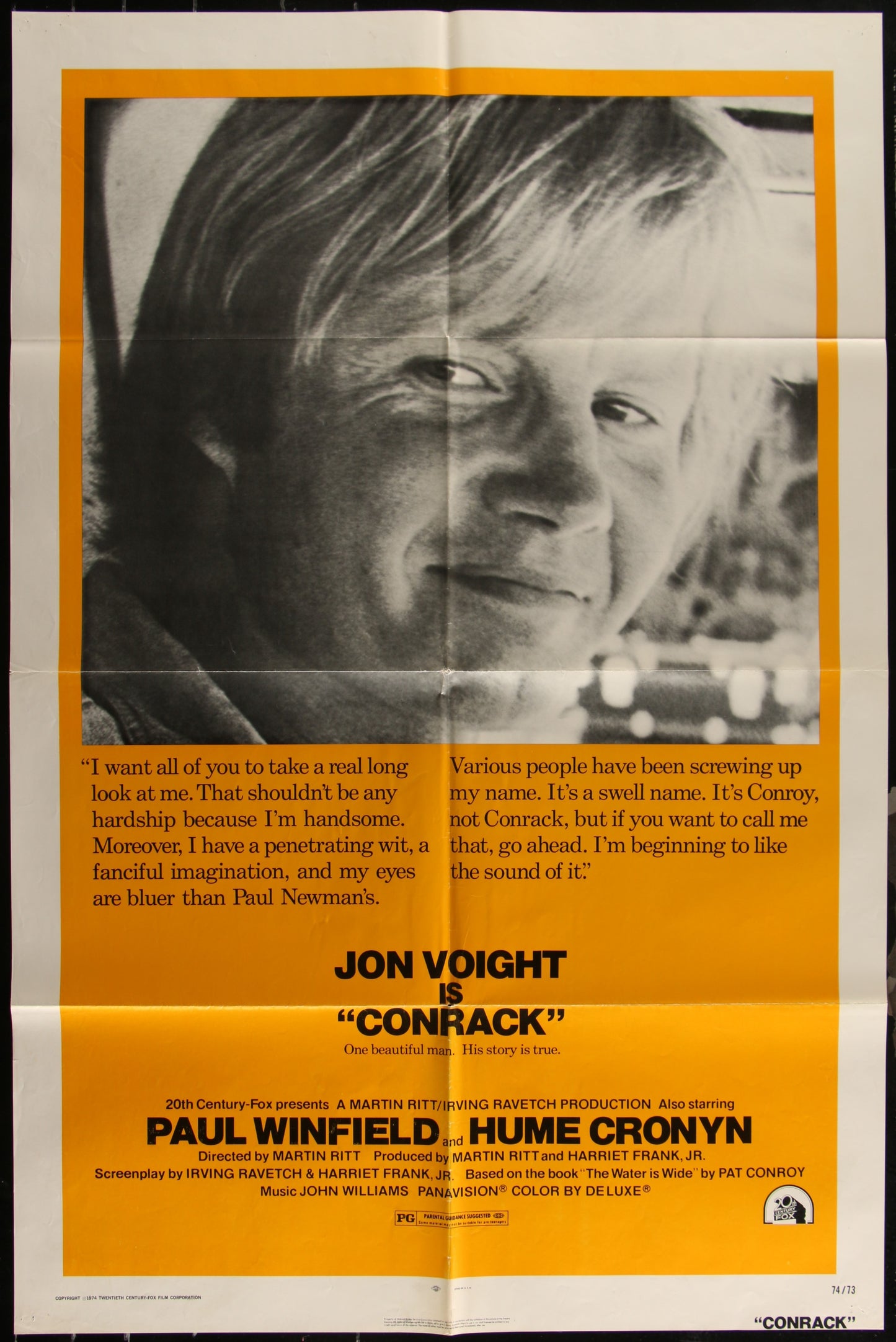 Conrack (1974) Original US One Sheet Movie Poster