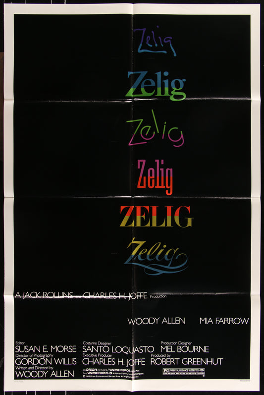 Zelig (1983) Original US One Sheet Movie Poster