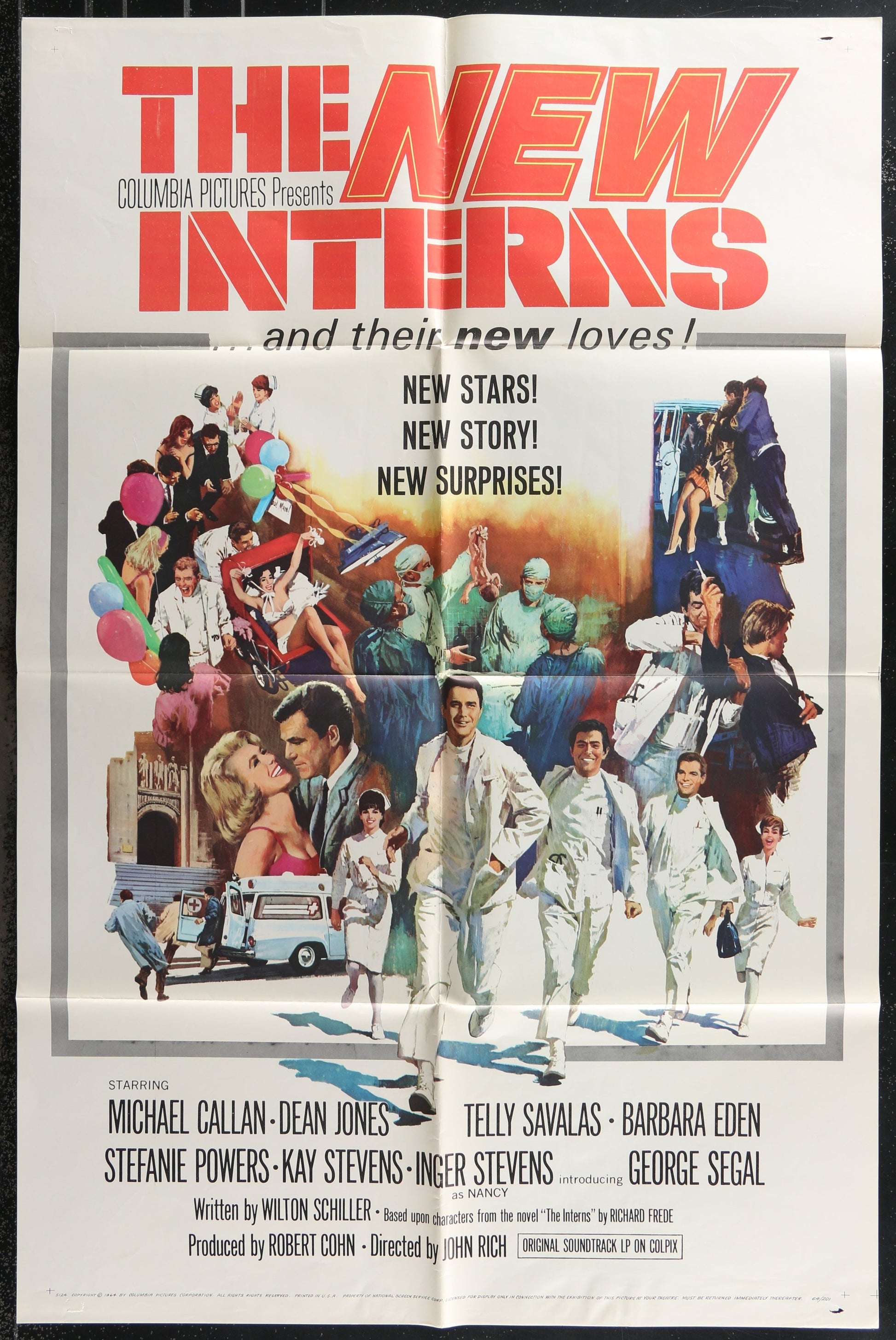 The New Interns (1964) Original US One Sheet Movie Poster