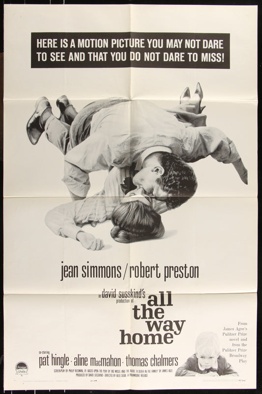 All The Way Home (1963) Original US One Sheet Movie Poster