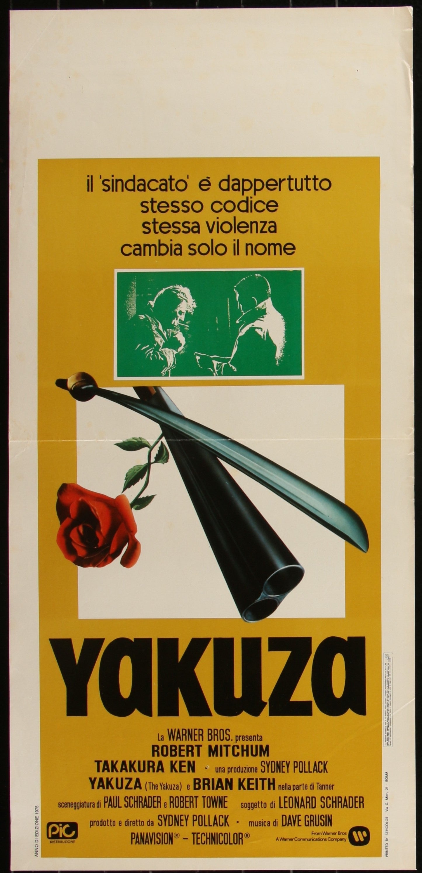 Yakuza (1974) Original Italian Locandina Movie Poster