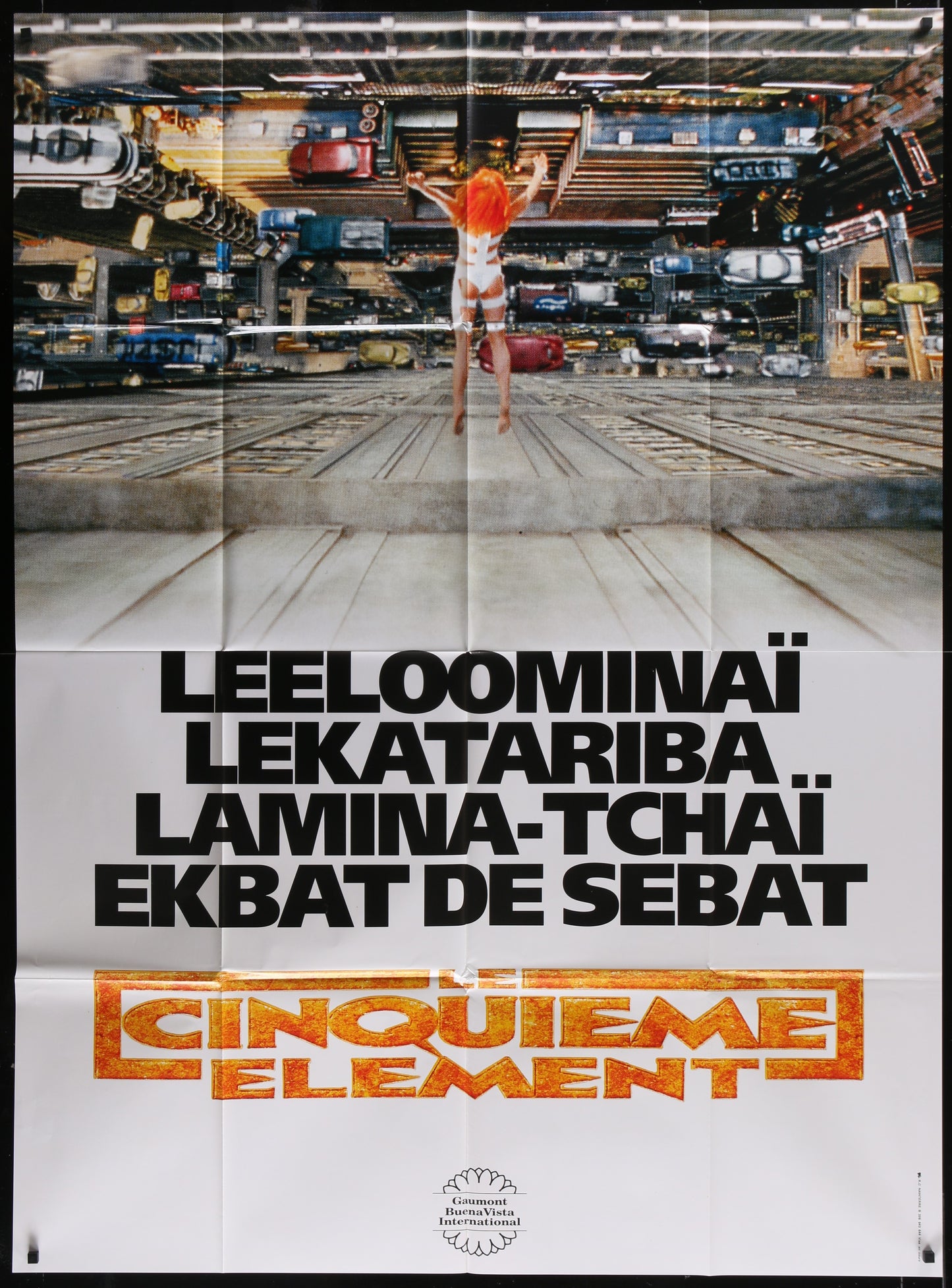 Fifth Element (1997) Original French One Panel Movie Poster