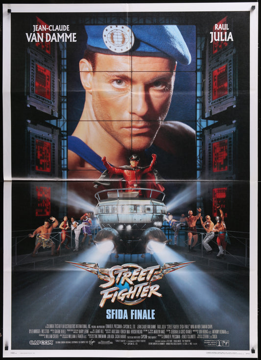 Street Fighter (1994) Original Italian One Panel Movie Poster