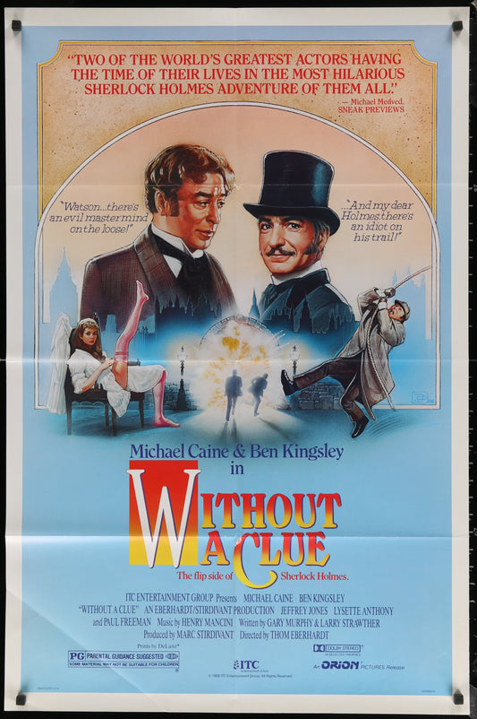 Without A Clue (1988) Original US One Sheet Movie Poster