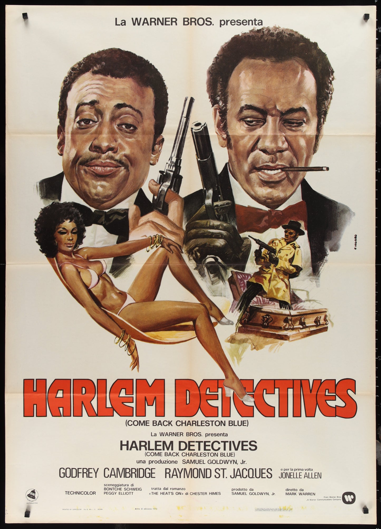 Harlem Detectives (1972) Original Italian One Panel Movie Poster