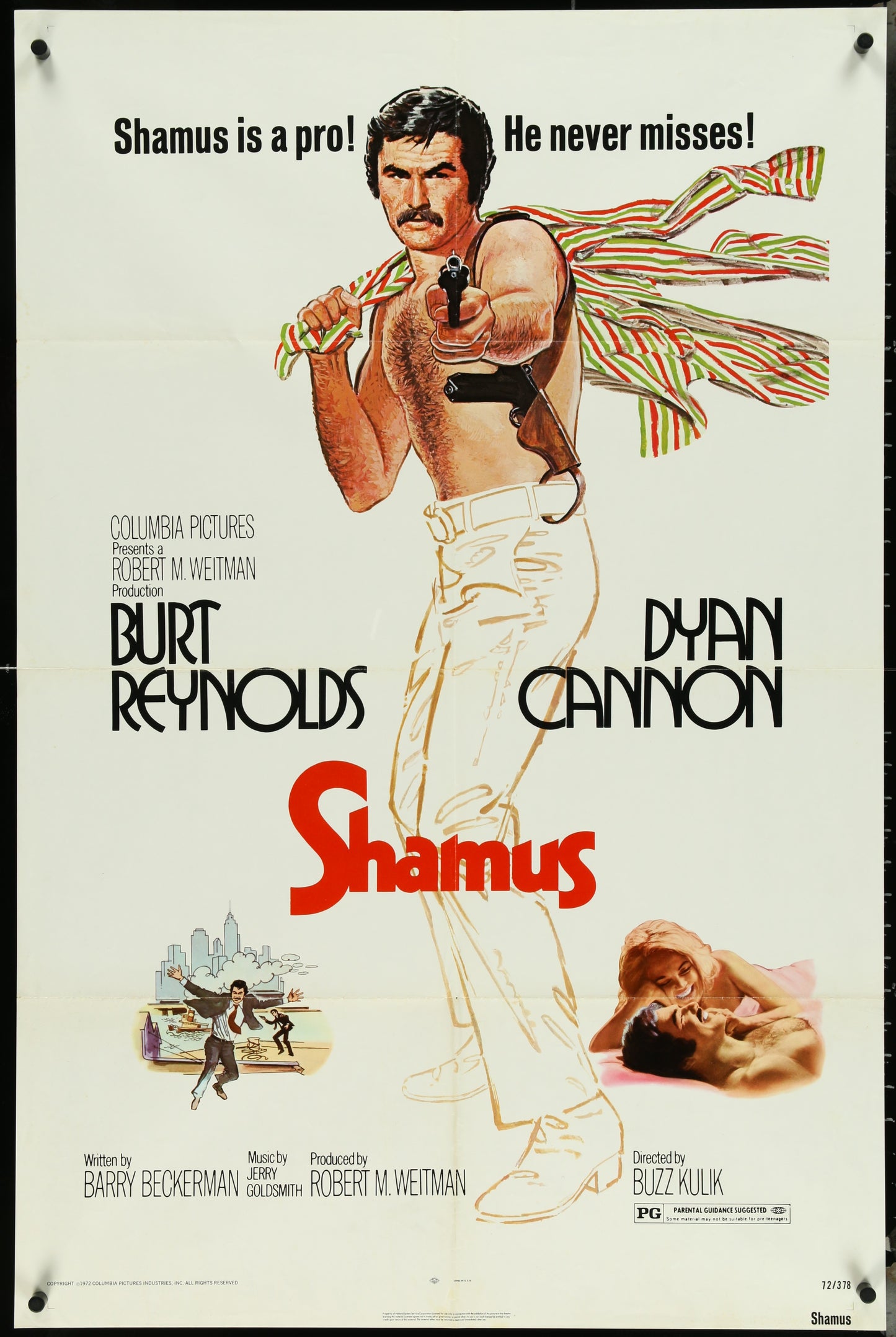 Shamus (1973) Original US One Sheet Movie Poster