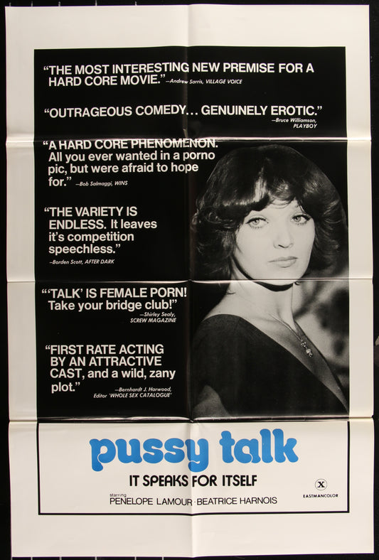 Pussy Talk (1975) Original US One Sheet Movie Poster