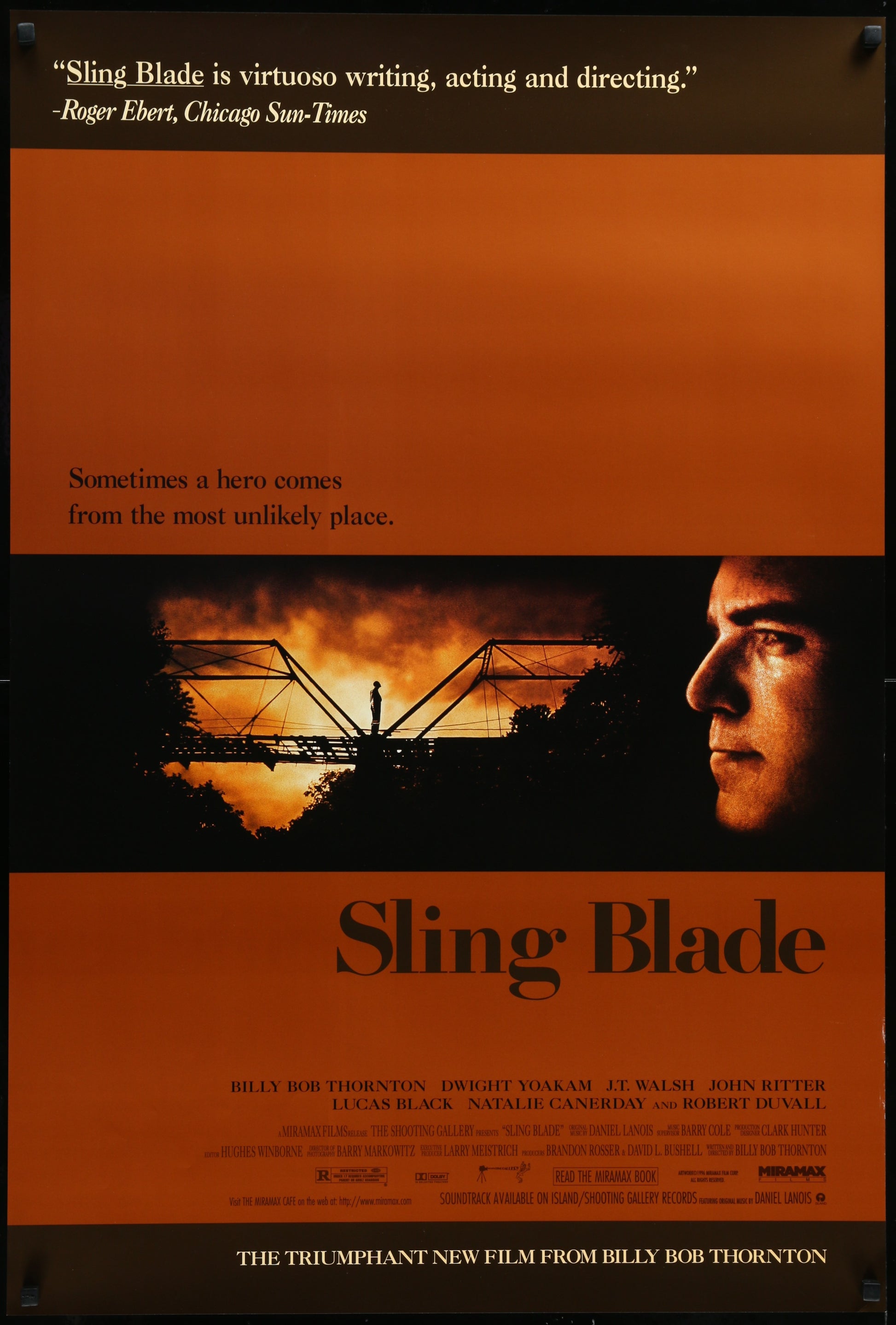 Sling Blade (1996) Original US One Sheet Movie Poster