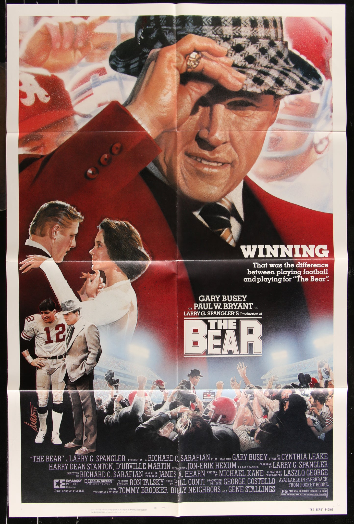 The Bear (1984) Original US One Sheet Movie Poster