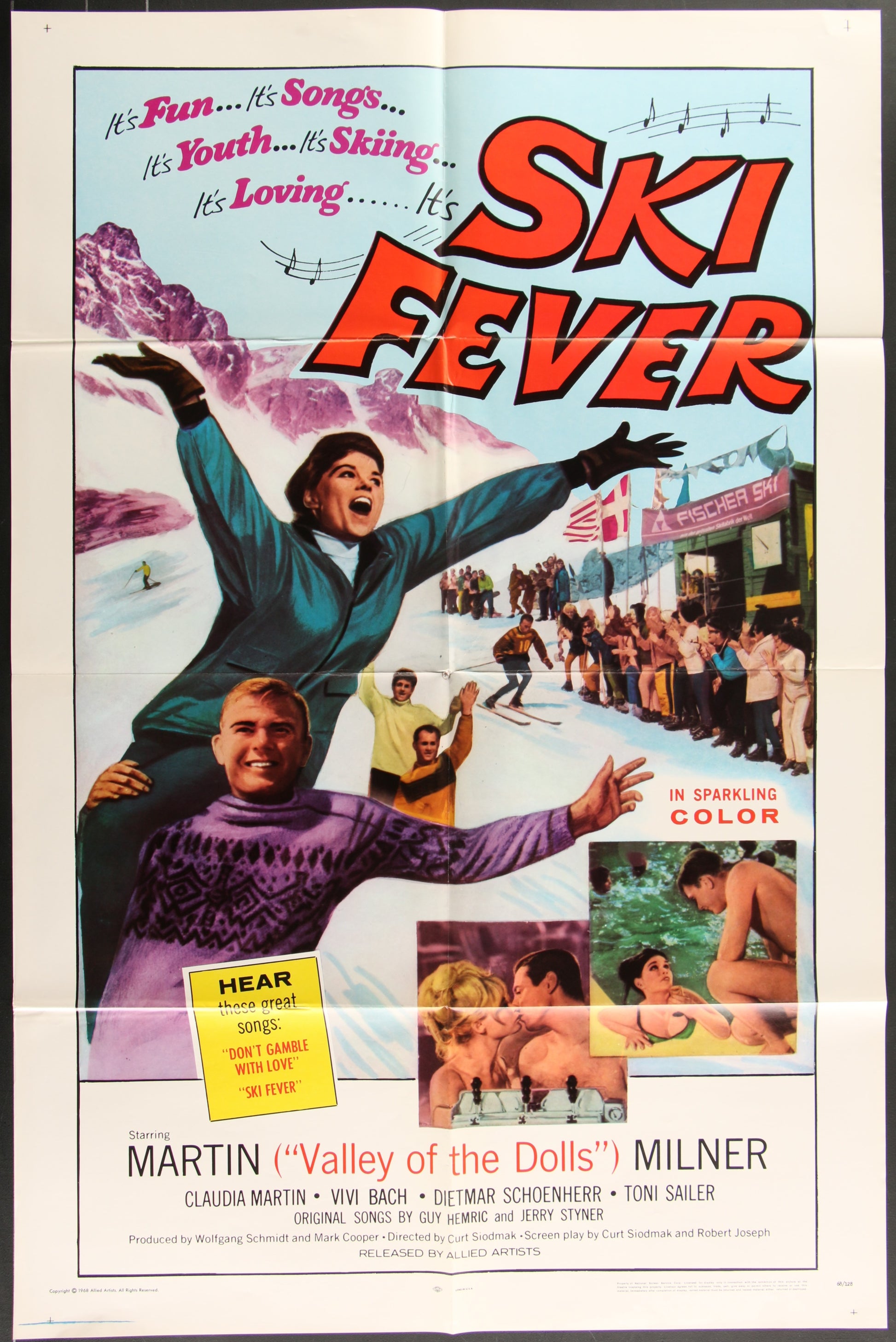 Ski Fever (1969) Original US One Sheet Movie Poster