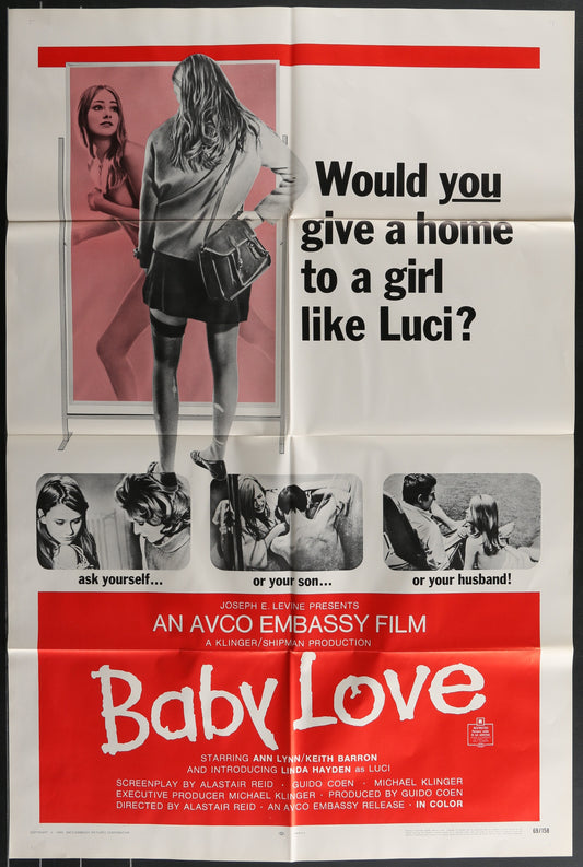 Baby Love (1969) Original US One Sheet Movie Poster