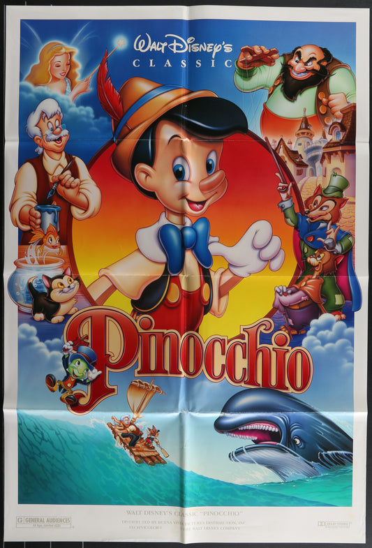 Pinocchio (1992) Original US One Sheet Movie Poster