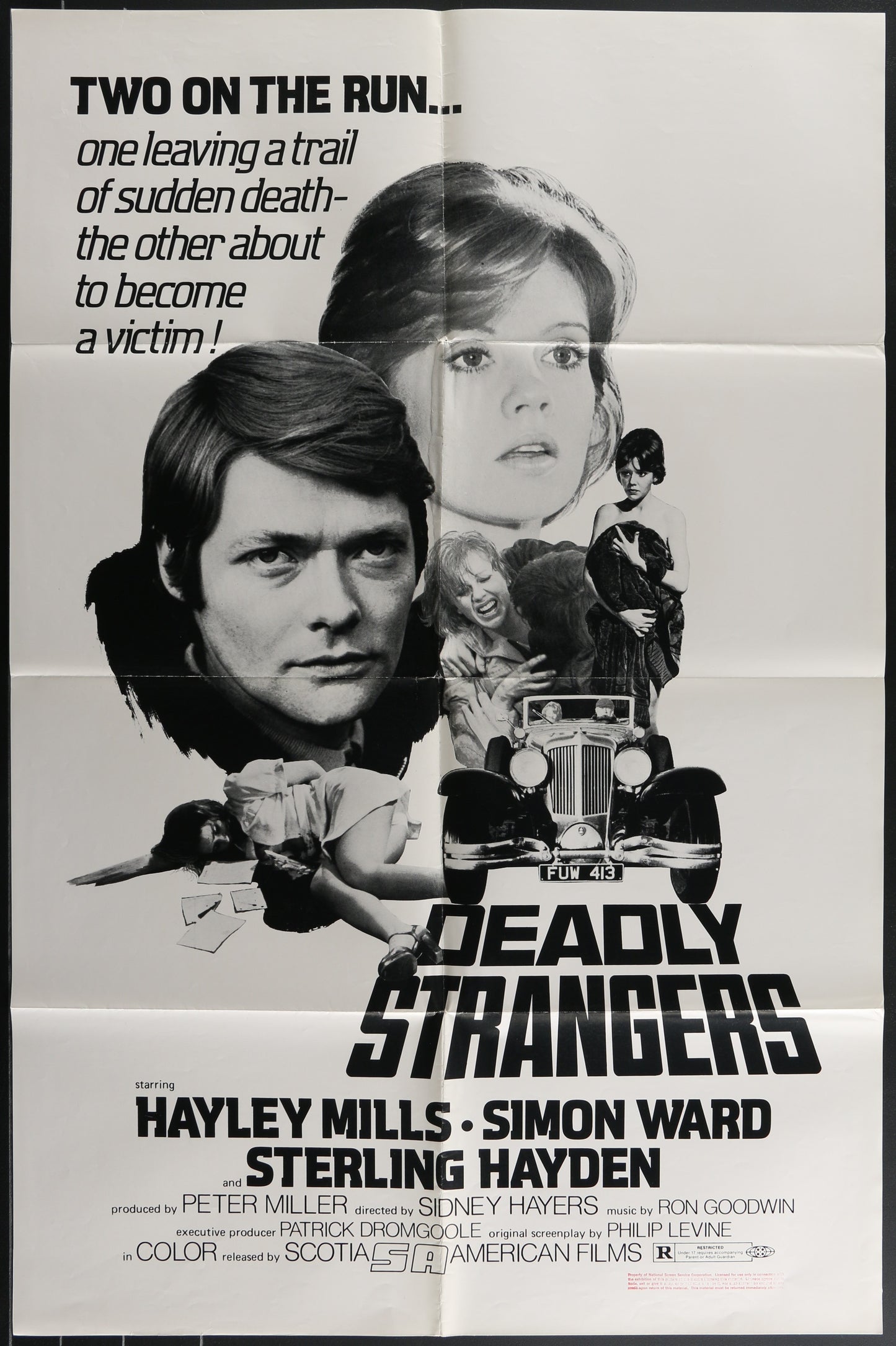 Deadly Strangers (1975) Original US One Sheet Movie Poster