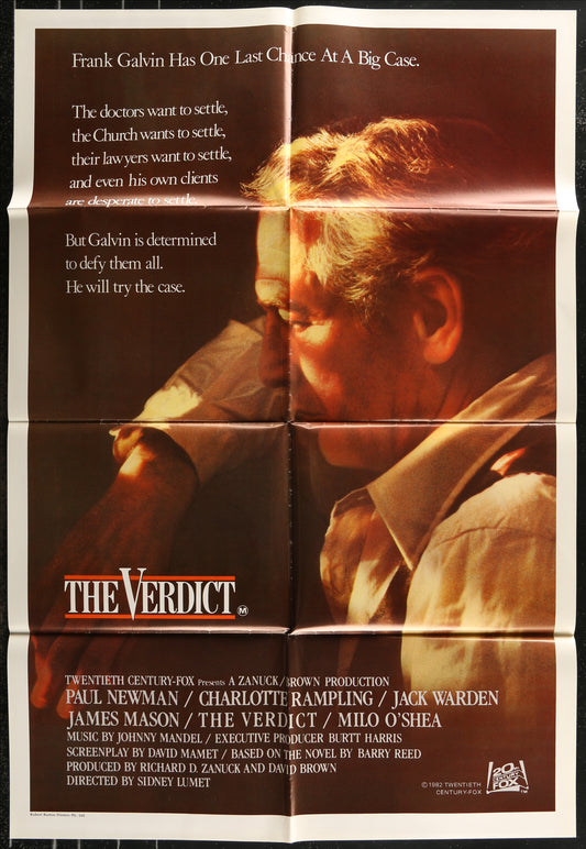 The Verdict (1982) Original Australian One Sheet Movie Poster