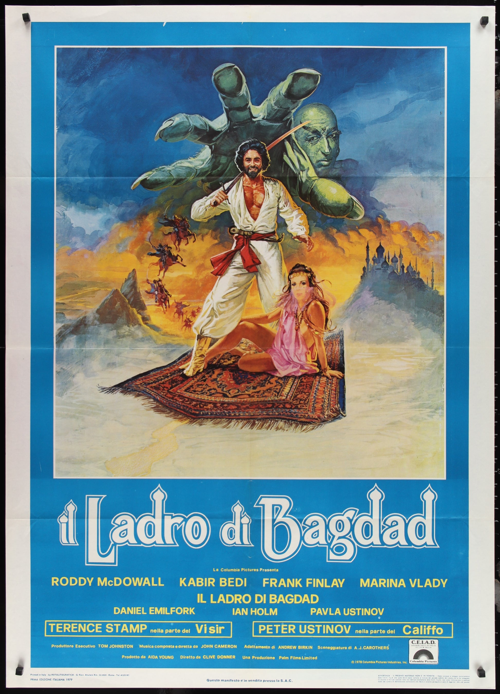 The Thief Of Baghdad (1979) Original Italian One-Panel Movie Poster