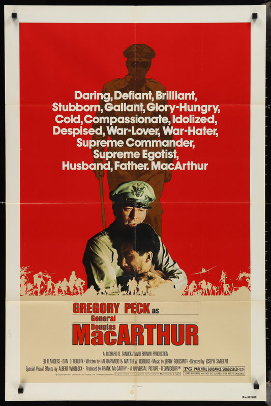 MacArthur (1977) Original US One Sheet Movie Poster