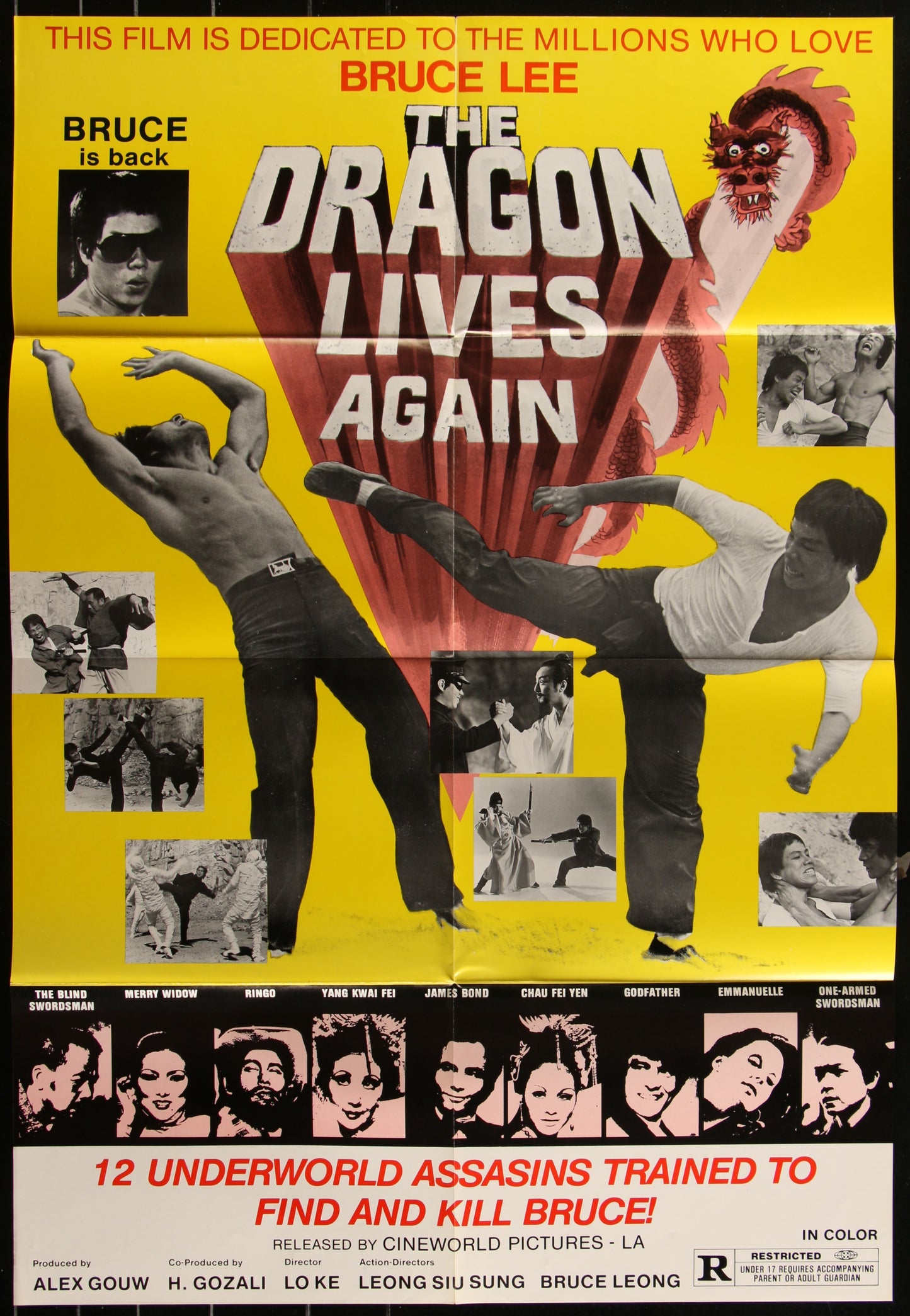 The Dragon Lives Again (1977) Original US One Sheet Movie Poster