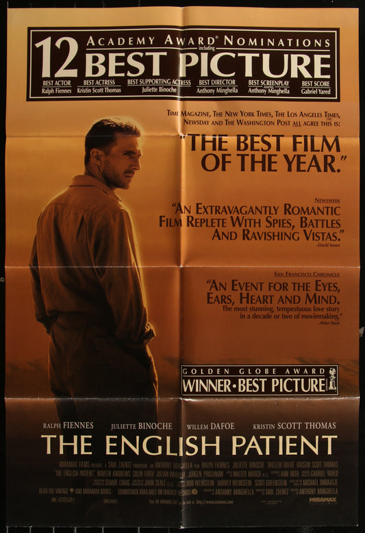 The English Patient (1996) Original US One Sheet Movie Poster