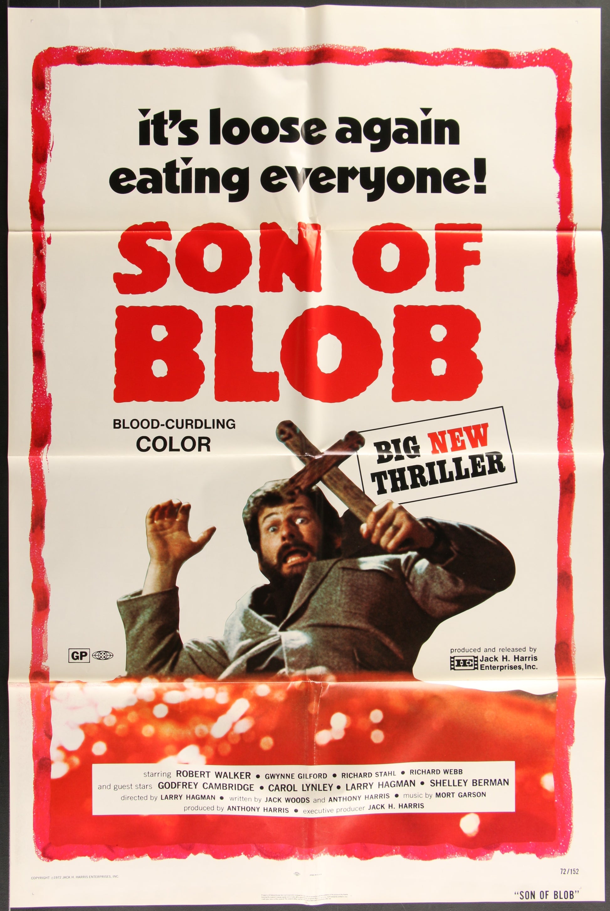 Son Of Blob (1972) Original US One Sheet Movie Poster