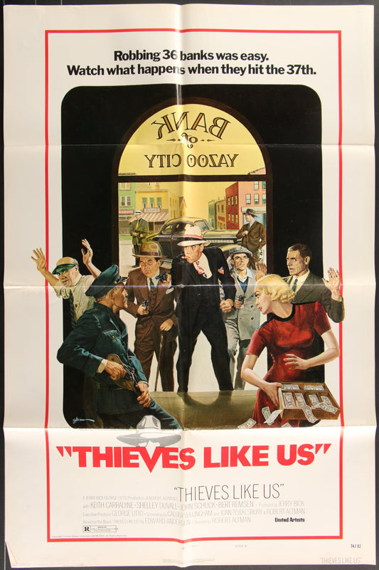 Thieves Like Us (1974) Original US One Sheet Movie Poster