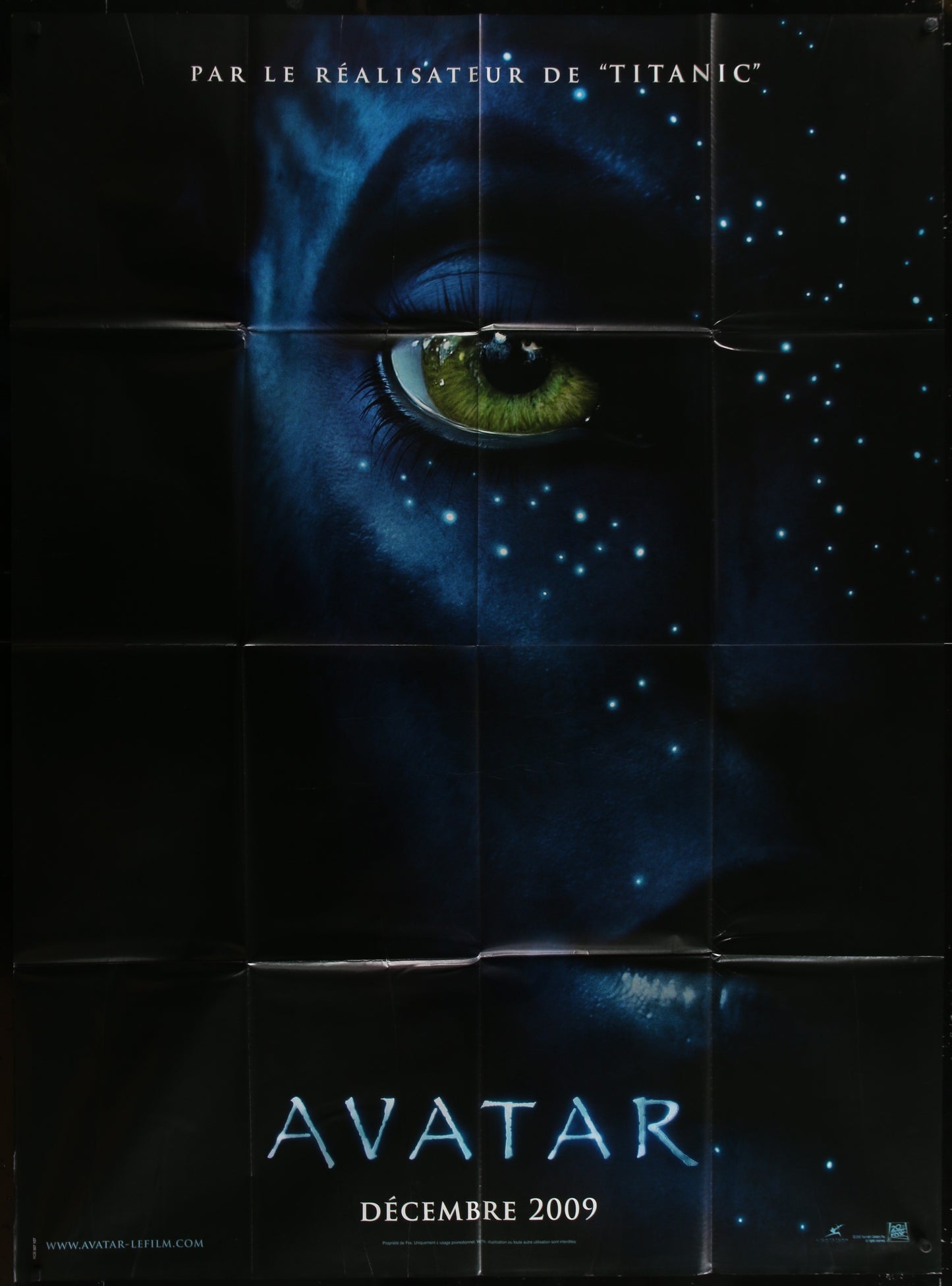 Avatar (2009) Original French Grande Movie Poster 119 x 160 cm