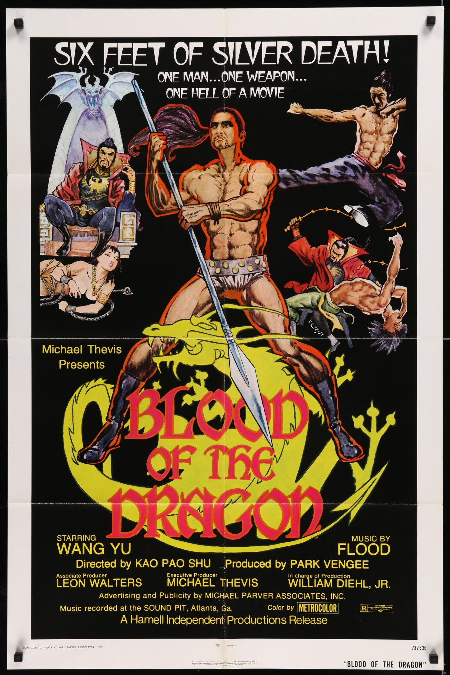 Blood Of The Dragon (1973) Original US One Sheet Movie Poster