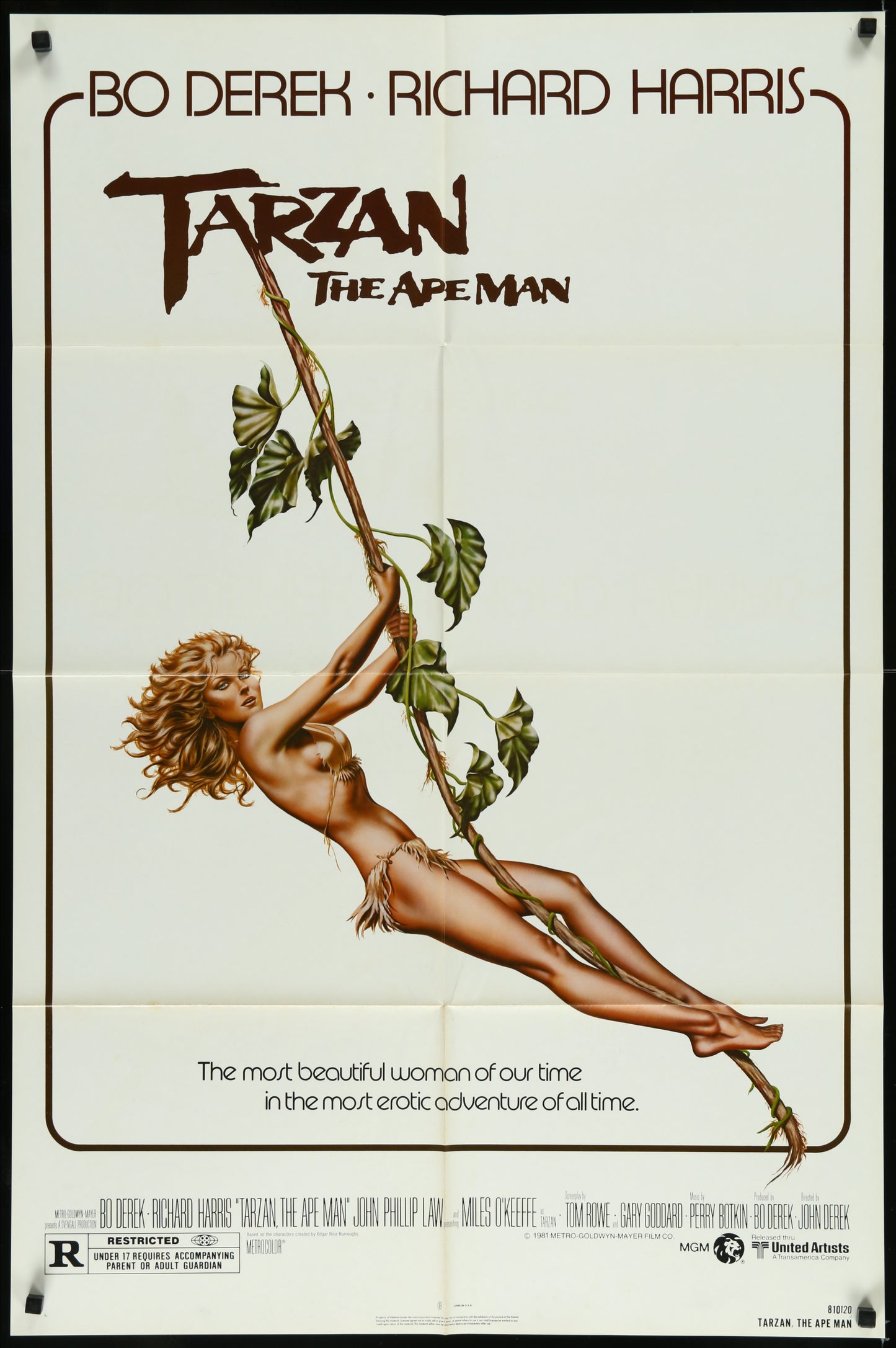 Tarzan, The Ape Man (1981) Original US One Sheet Movie Poster