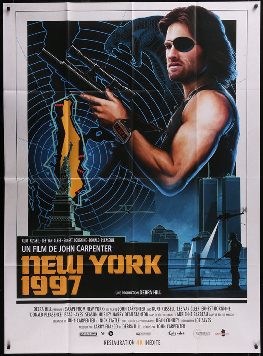 Escape From New York (2018 RR) Original French One Panel Movie Poster