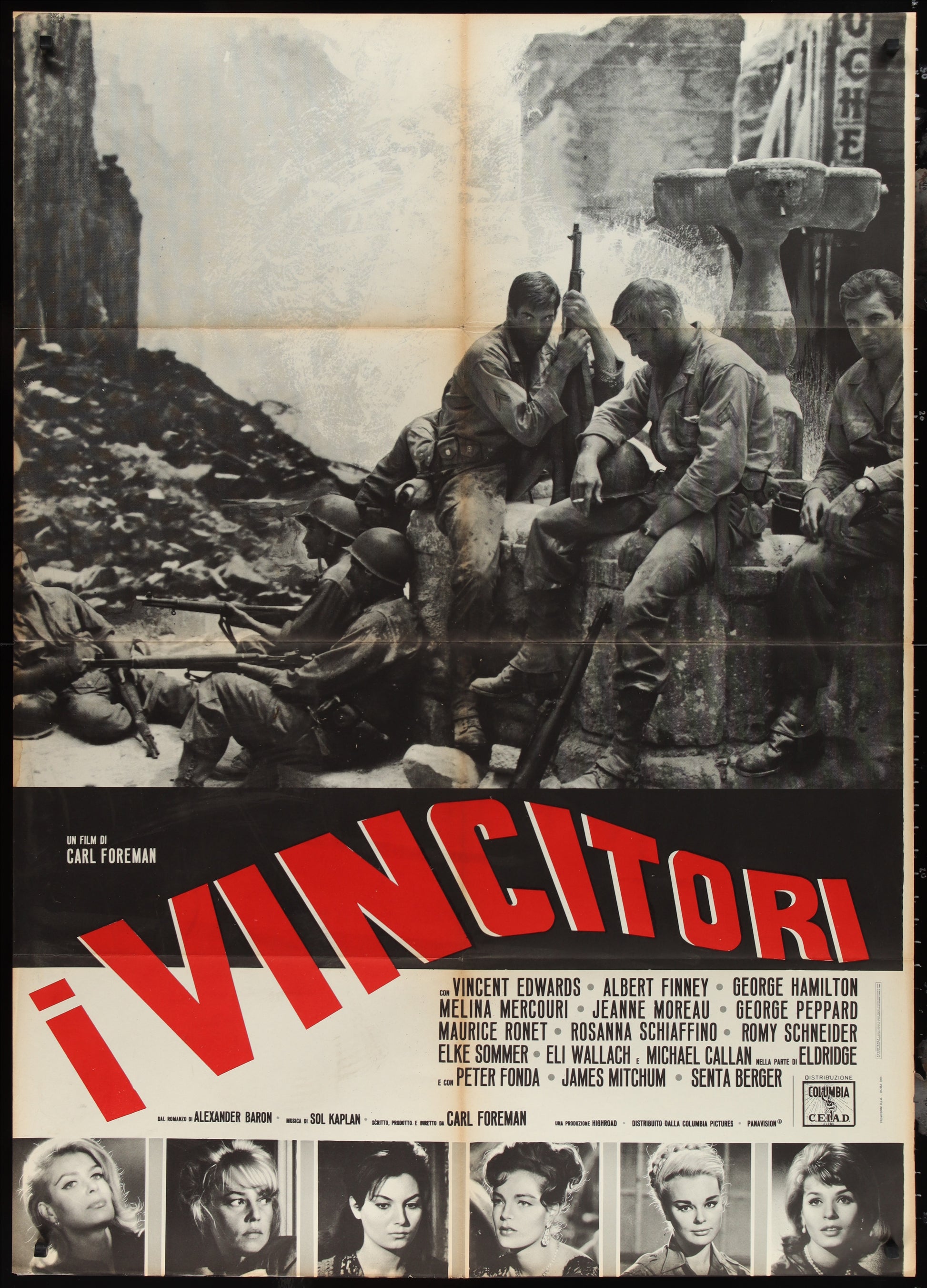 The Victors (1964) Original Italian One Panel Movie Poster