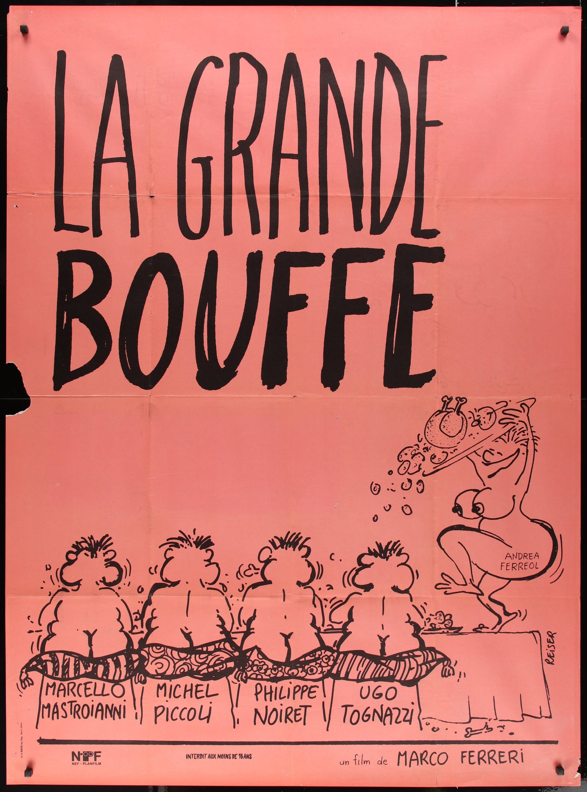 La Grande Bouffe (1973) Original French Grande Movie Poster