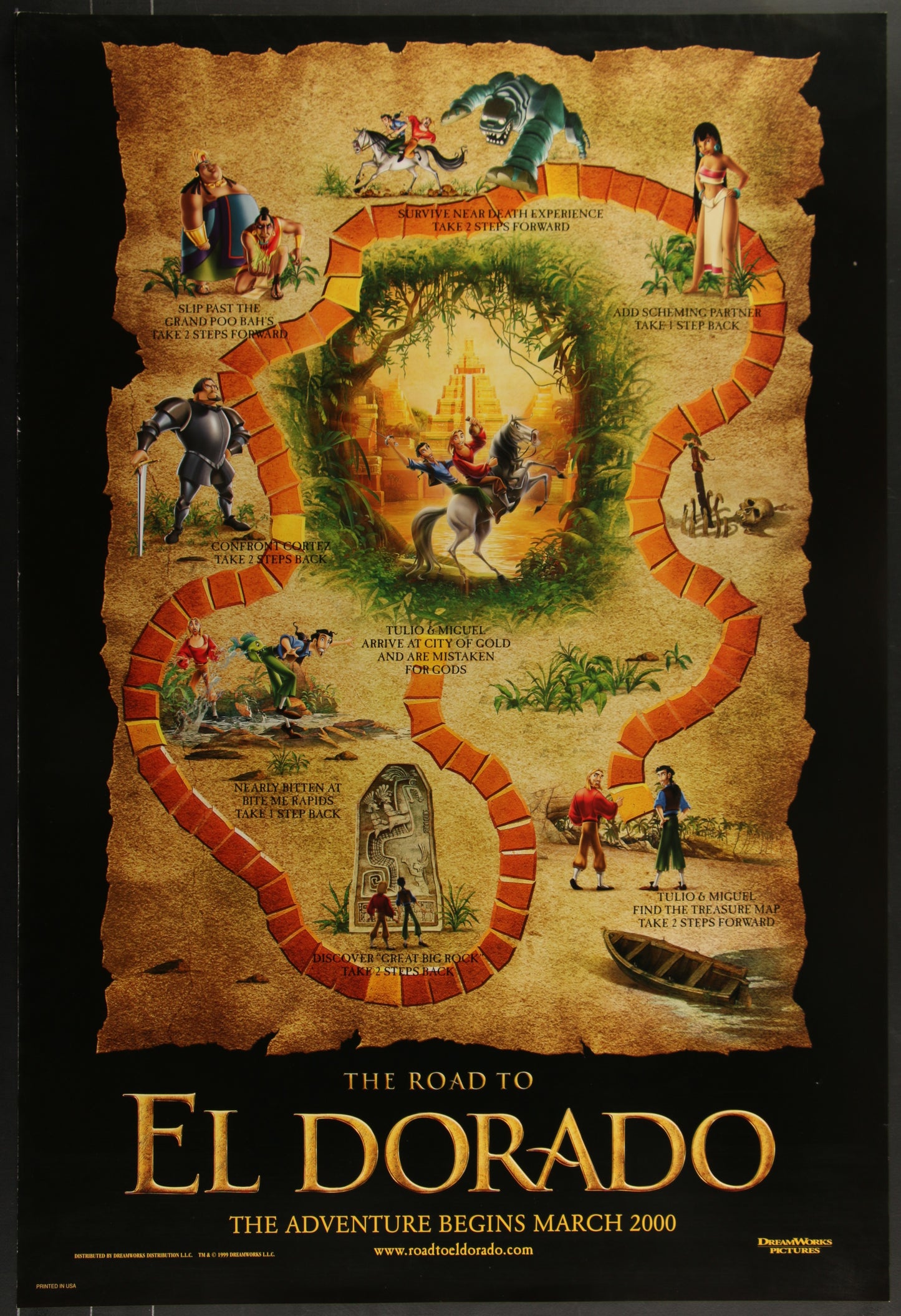 The Road To Eldorado (2000) Original US One Sheet Movie Poster