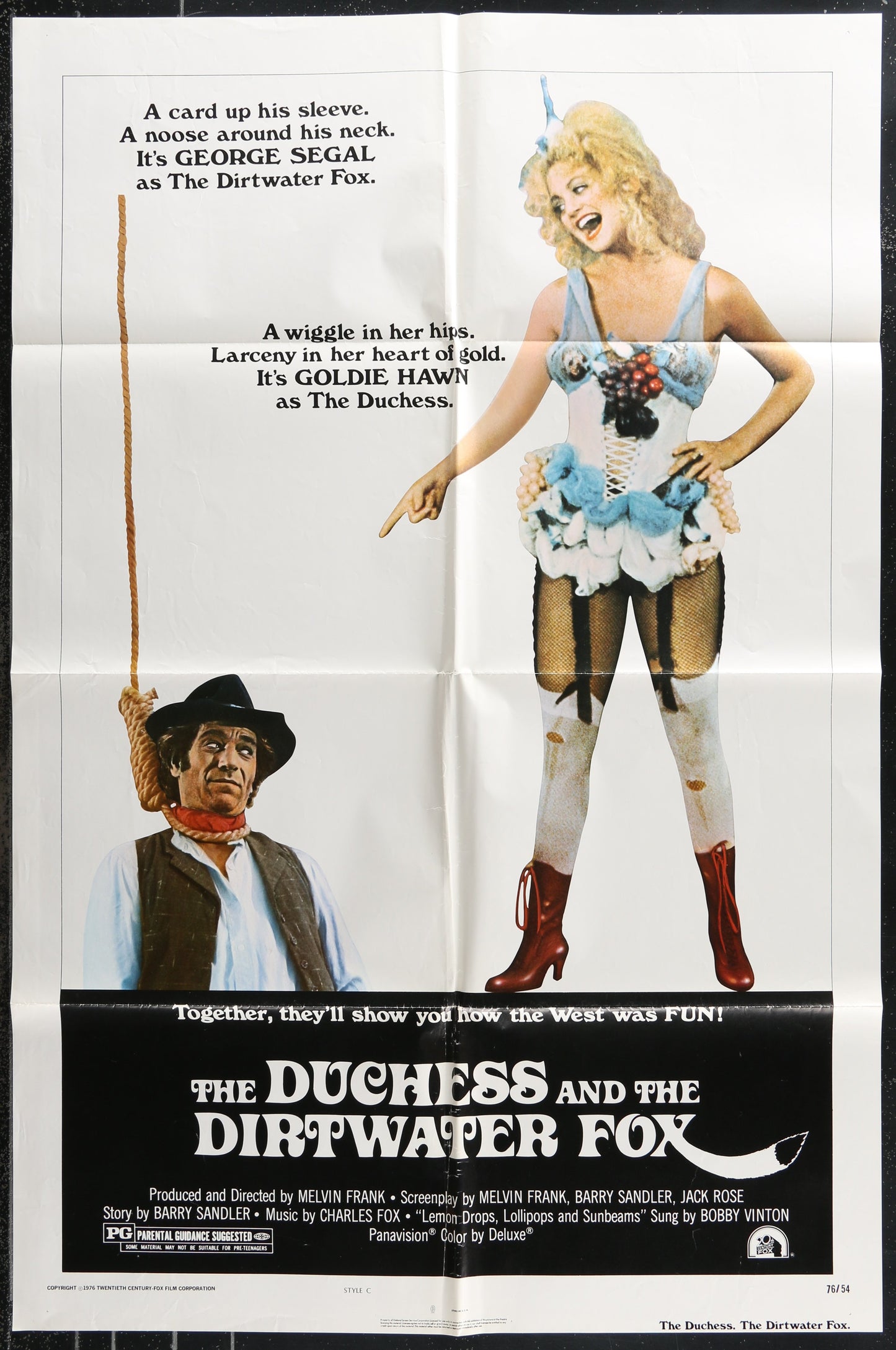 The Duchess And The Dirtwater Fox (1976) Original US One Sheet Movie Poster